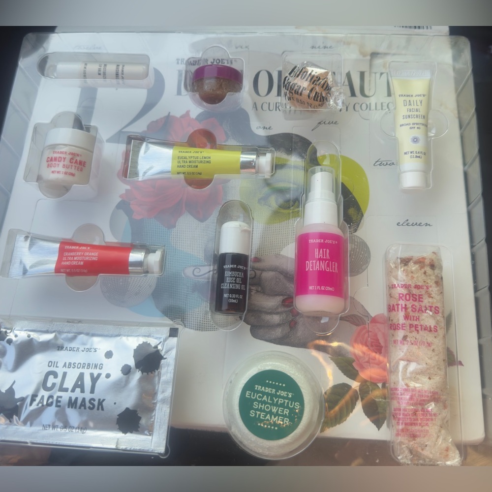 🆕 Trader Joe's 12 Day’s Of Beauty Mini beauty and bath products